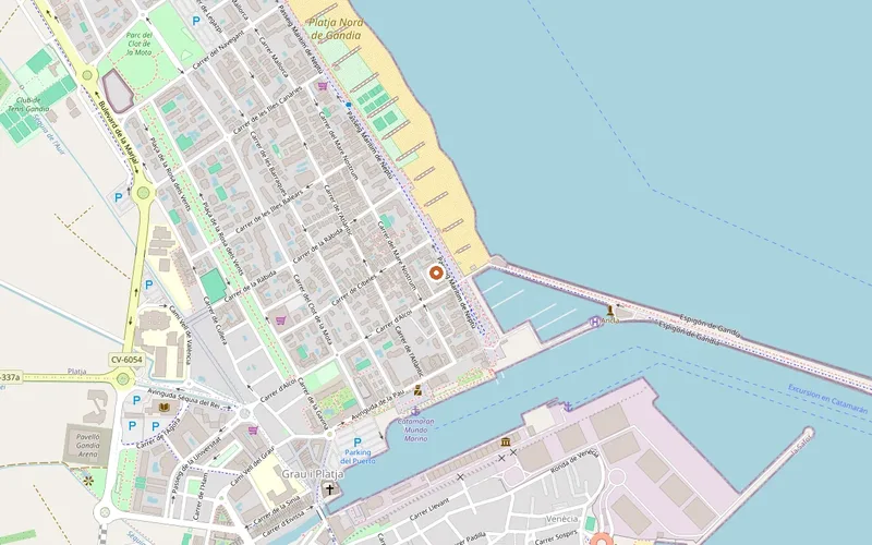 Mapa de la ubicación de Heladería La Marina